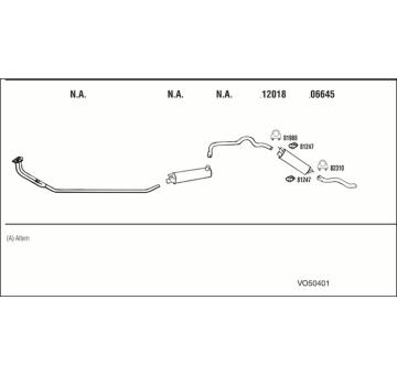 Výfukový systém WALKER VO50401