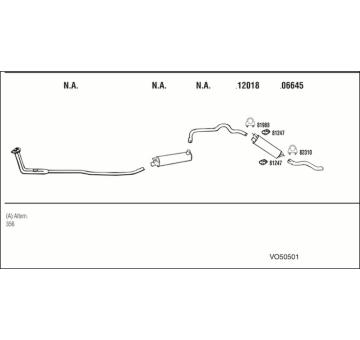 Výfukový systém WALKER VO50501