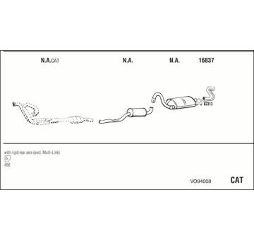 Výfukový systém WALKER VO94008