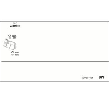 Výfukový systém WALKER VOK007151