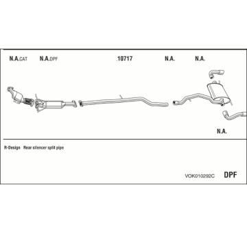 Výfukový systém WALKER VOK010292C