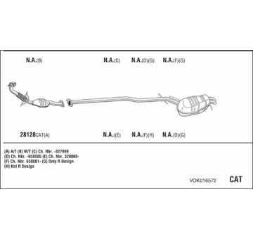 Výfukový systém WALKER VOK016572