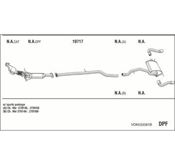 Výfukový systém WALKER VOK033381B