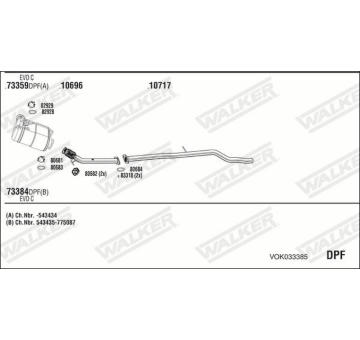Výfukový systém WALKER VOK033385