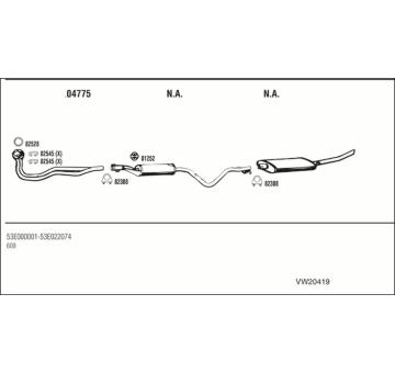 Výfukový systém WALKER VW20419