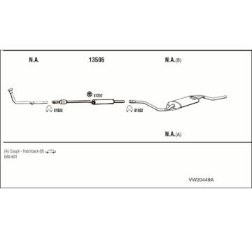 Výfukový systém WALKER VW20449A