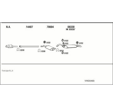 Výfukový systém WALKER VW20493