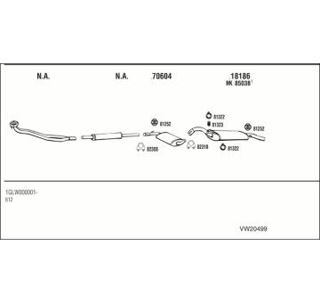 Výfukový systém WALKER VW20499