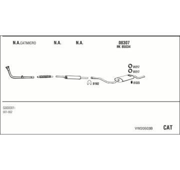 Výfukový systém WALKER VW20503B