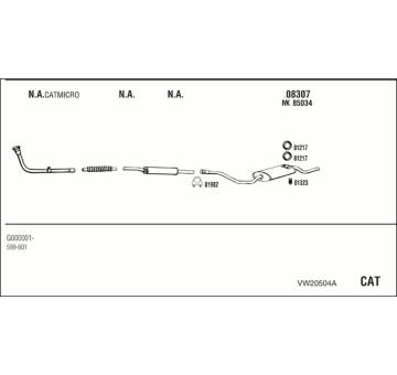 Výfukový systém WALKER VW20504A