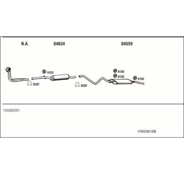 Výfukový systém WALKER VW20612B