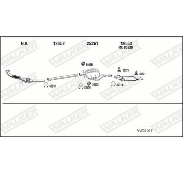 Výfukový systém WALKER VW21017