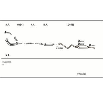 Výfukový systém WALKER VW35202