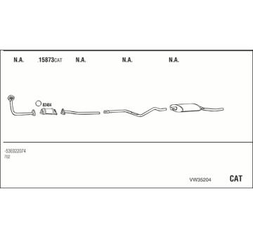 Výfukový systém WALKER VW35204