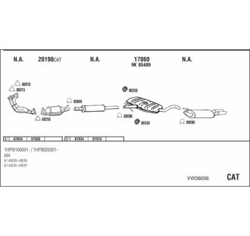 Výfukový systém WALKER VW36056