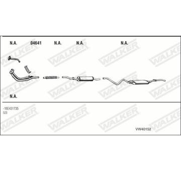 Výfukový systém WALKER VW40152