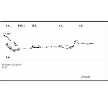 Výfukový systém WALKER VW50117