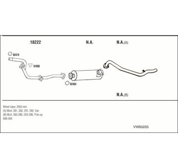 Výfukový systém WALKER VW60205
