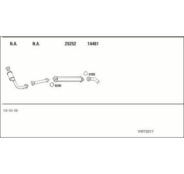 Výfukový systém WALKER VW72217