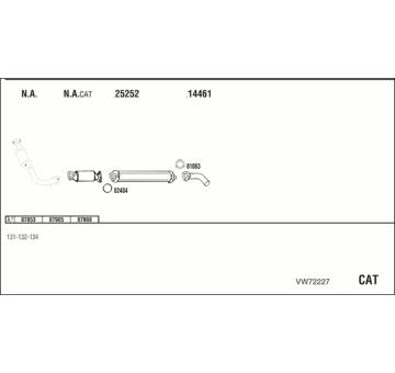 Výfukový systém WALKER VW72227