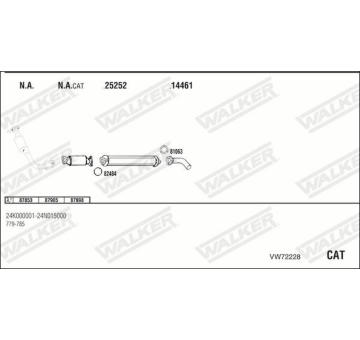 Výfukový systém WALKER VW72228