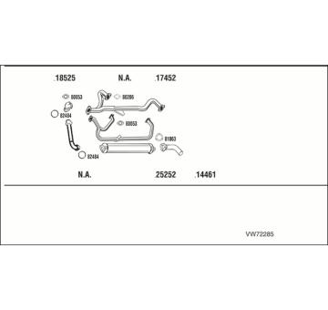 Výfukový systém WALKER VW72285