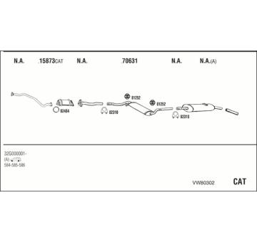 Výfukový systém WALKER VW80302