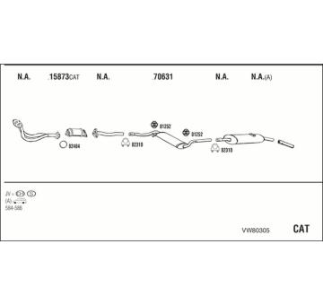 Výfukový systém WALKER VW80305