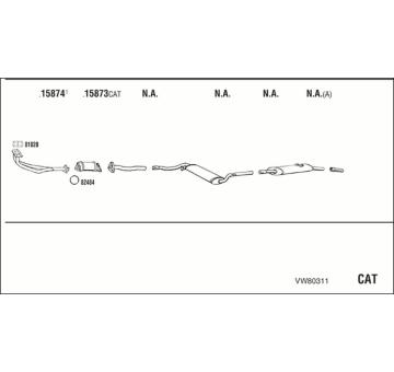 Výfukový systém WALKER VW80311