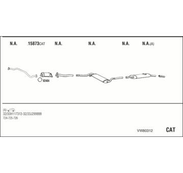 Výfukový systém WALKER VW80312