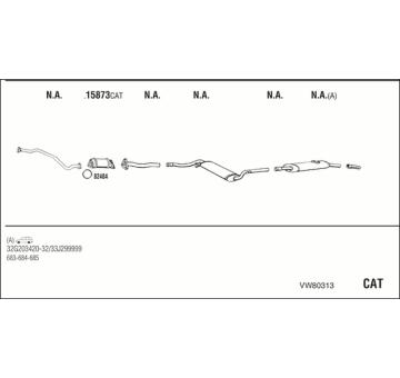 Výfukový systém WALKER VW80313