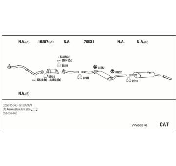 Výfukový systém WALKER VW80316