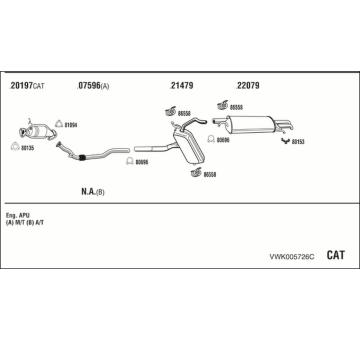Výfukový systém WALKER VWK005726C