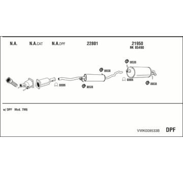 Výfukový systém WALKER VWK009533B