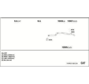 Výfukový systém WALKER VWK010812A