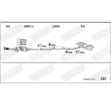 Výfukový systém WALKER VWK013101