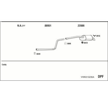 Výfukový systém WALKER VWK015235A