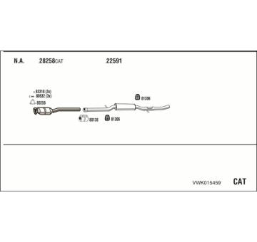 Výfukový systém WALKER VWK015459