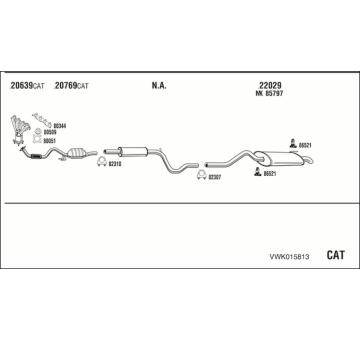 Výfukový systém WALKER VWK015813
