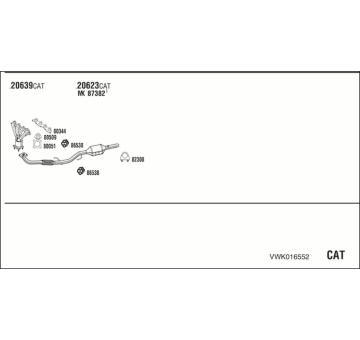Výfukový systém WALKER VWK016552