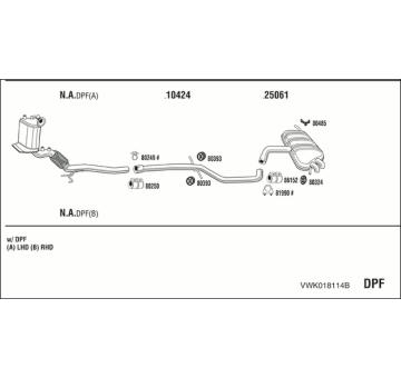 Výfukový systém WALKER VWK018114B