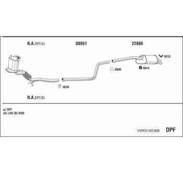 Výfukový systém WALKER VWK019236B