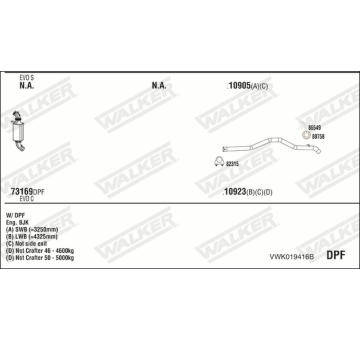 Výfukový systém WALKER VWK019416B