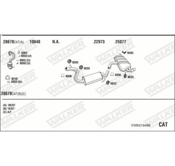 Výfukový systém WALKER VWK019469