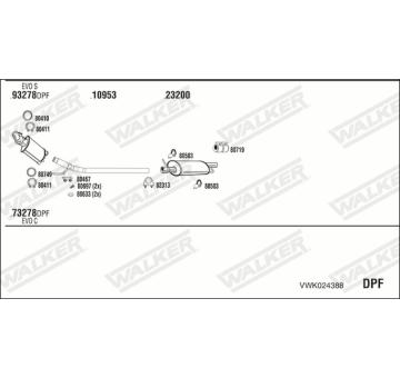 Výfukový systém WALKER VWK024388