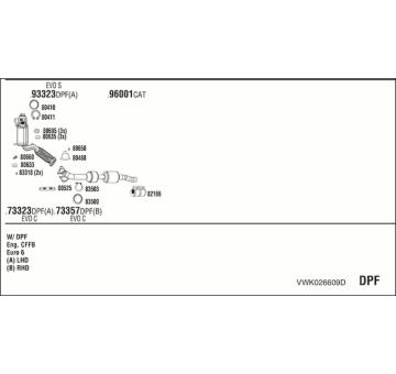 Výfukový systém WALKER VWK026609D