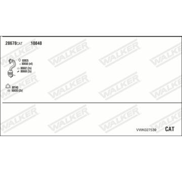 Výfukový systém WALKER VWK027539
