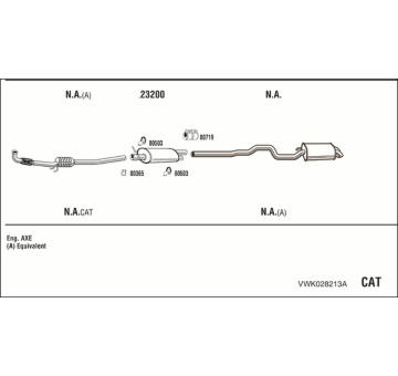 Výfukový systém WALKER VWK028213A