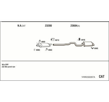 Výfukový systém WALKER VWK032267A