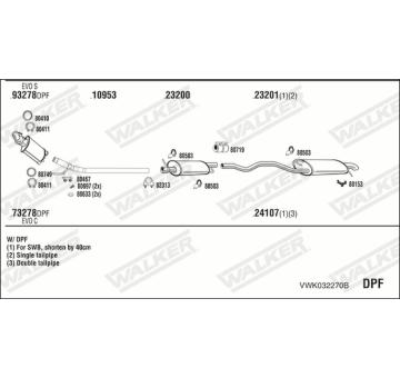Výfukový systém WALKER VWK032270B
